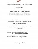 ESTILO DE VIDA Y FACTORES BIOSOCIOCULTURALES DE LA PERSONA ADULTA, CHILCA - HUANCAYO 2010