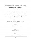 Competencia Para La Vida Del Plan Y Programa De Estudio 2011