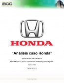 Administracion estrategica y control de gestion caso Honda