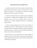 ENSAYO CONSTITUCIÓN POLÍTICA DE COLOMBIA DE 1991