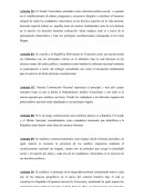 Análisis constitucional de algunos aspectos establecidos en el ordenamiento jurídico venezolano establecidos en la CRBV