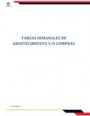 TAREAS SEMANALES DE ABASTECIMIENTO Y/0 COMPRAS
