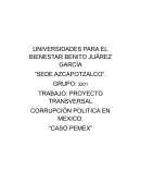 CORRUPCIÓN POLITICA EN MEXICO: “CASO PEMEX”