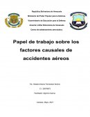 Papel de trabajo sobre directiva de investigación de accidentes aéreos