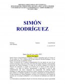 Ensayo de la biografía de Simón Rodríguez