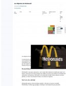 Los Objetivos de McDonald