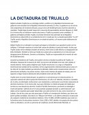 La Dictadura de Trujillo
