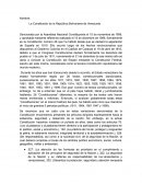 Constitución de la Republica Bolibariana de Venezuela y la soberanía nacional