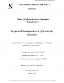 Diseño y Elaboración de un Generador Hidroeléctrico
