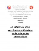 La influencia de la revolución bolivariana en la educación universitaria