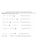Balanceo de ecuaciones químicas e identificación de reacciones endotérmicas y exotérmicas