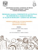 Programa SaludArte como política de atención de la CDMX_CAP I Contexto de los programas sociales en México