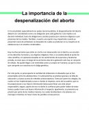 Despenalizacion del aborto