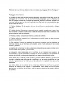 Reflexión de la conferencia: Catedra interuniversitaria de pedagogía “Simón Rodríguez”