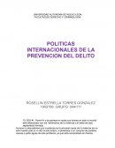Politicas internacionales de la prevencion del delito
