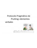 Protocolo Pragmático de Prutting: elementos verbales