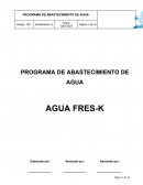 Programa de abastecimiento de agua Agua Fres-k