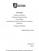 Monografía Orientación Vocaciona. lInstrumentos de evaluación en orientación vocacional y profesional