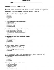 Prueba Nada Me Resulta Como Se Llama El Personaje Principal Examen Proferossana