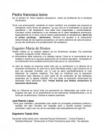 Precursores de la sociología dominicana - Biografías - anco