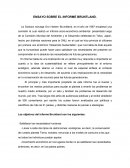 ENSAYO SOBRE EL INFORME BRUNTLAND