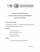 Satisfaccion del cliente