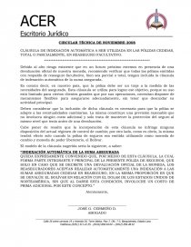 CLAUSULA DE INDEXACION AUTOMÁTICA PARA USAR EN REASEGURO FACULTATIVO -  Informes - cerme1