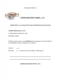 Carta de confirmacion de auditoría de saldos y respuestas - Apuntes - Mario  Campos