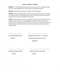 Modelo de contrato de donación - Apuntes - Rosafer15