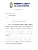 Plantamiento del problema. GESTION PRODUCTIVA