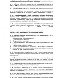 Formato de acta constitutiva de sociedad cooperativa