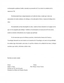 INFORME ACADÉMICO DEL ALUMNO - Informes - Héctor Torres