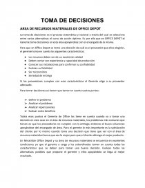 EL GRAN AREA DE RECURSOS MATERIALES DE OFFICE DEPOT - Síntesis - Karla2004
