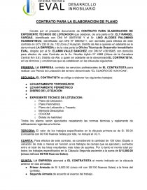 CONTRATO PARA LA ELABORACION DE PLANO - Apuntes - lovemedina