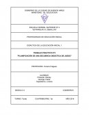 PLANIFICACIÓN DE UNA SECUENCIA DIDÁCTICA DE JUEGO