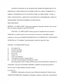 Ejemplo de contrato laboral para agencia de viajes - Tutoriales - Jonathan  Mora Enriquez