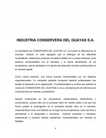 Industria Conservera Del Guayas Para Sistemas Informes Avaldivieso