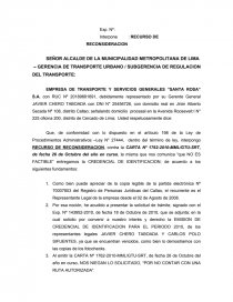 RECURSO DE RECONSIDERACION municipalidad - Apuntes - FMTORRESIZQ