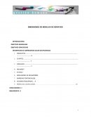 Cuales son las DIMENSIONES DE MODELOS DE SERVICIOS