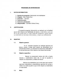 Informe psicologico el niño Elías, tiene problemas de conducta - Informes -  ambarD12