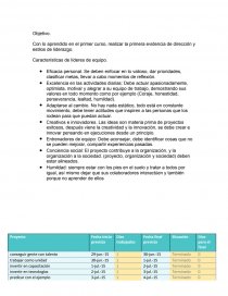 Con lo aprendido en el primer curso, realizar la primera evidencia de dirección y estilos de liderazgo.. Página 1