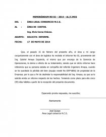 MODELOS DE MEMORANDUM - Apuntes - enjoine