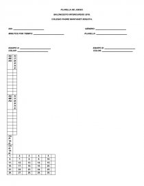 Planilla de basquetbol - Informes - Thomas Barreto