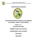 LA EDUCACIÓN PREVENTIVA CONTRA EL USO INDEBIDO DE ALCOHOL, TABACO Y OTRAS DROGAS