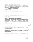 Reacción de descomposición eléctrica o catálisis.