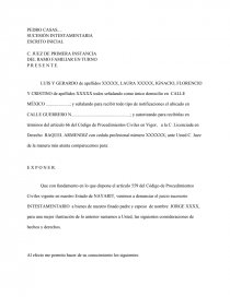 Escrito de juicio sucesorio in-testamentario tramitación especial. -  Prácticas o problemas - saramichel