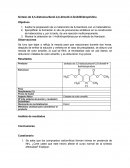 Síntesis de 3,5-dietoxicarbonil-2,6-dimetil-4-fenildihidropiridina.