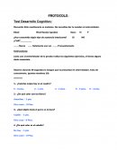 Psicologia- Protocolo Test Desarrollo Cognitivo.