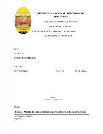 Industrializacion por sustitucion de importacion - Informes - percyrubio