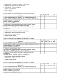 LISTA DE COTEJO PARA EVALUAR MAPA CONCEPTUAL Y CRUCIGRAMA - Tareas -  tlacaelel00